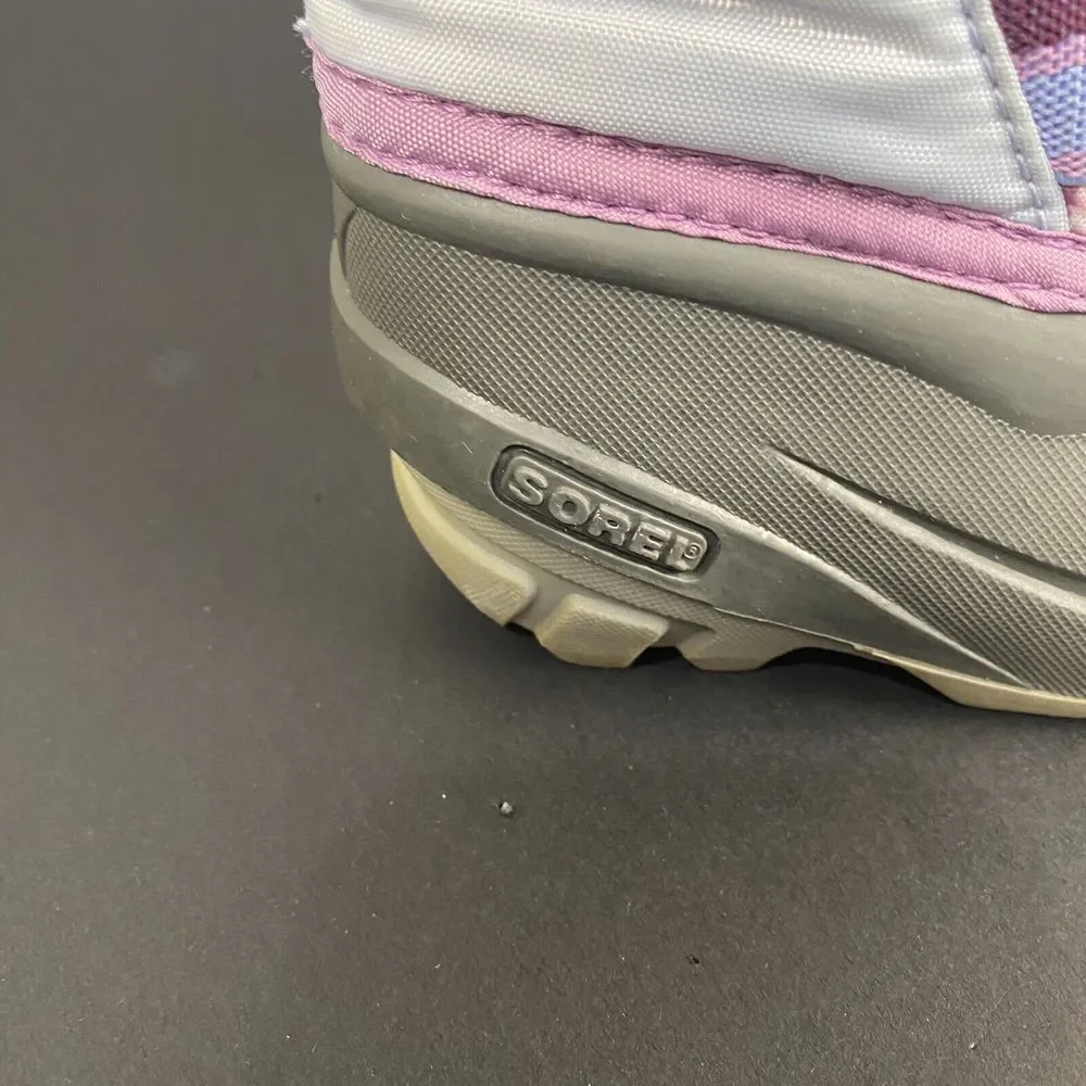 Sorel Cub Purple Lilac Insulated Pull On Snow Winter Boots Youth Shoe‎ Size 6